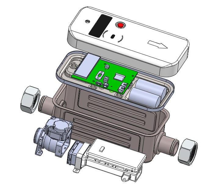 ZEKR ultrasonic meter exploded view